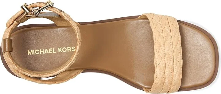 MICHAEL Michael Kors Sandra Flatform Women's Wedge Shoes Natural : 10 M, Synthetic - Image 2