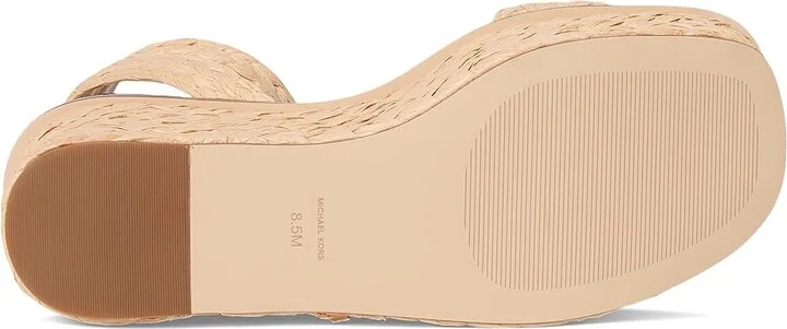 MICHAEL Michael Kors Sandra Flatform Women's Wedge Shoes Natural : 10 M, Synthetic - Image 3