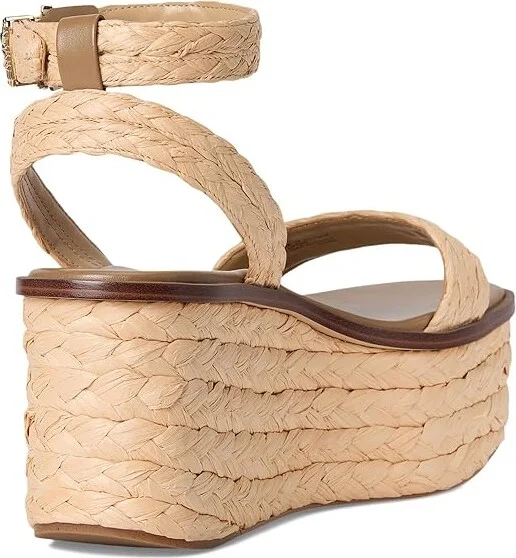 MICHAEL Michael Kors Sandra Flatform Women's Wedge Shoes Natural : 10 M, Synthetic - Image 4