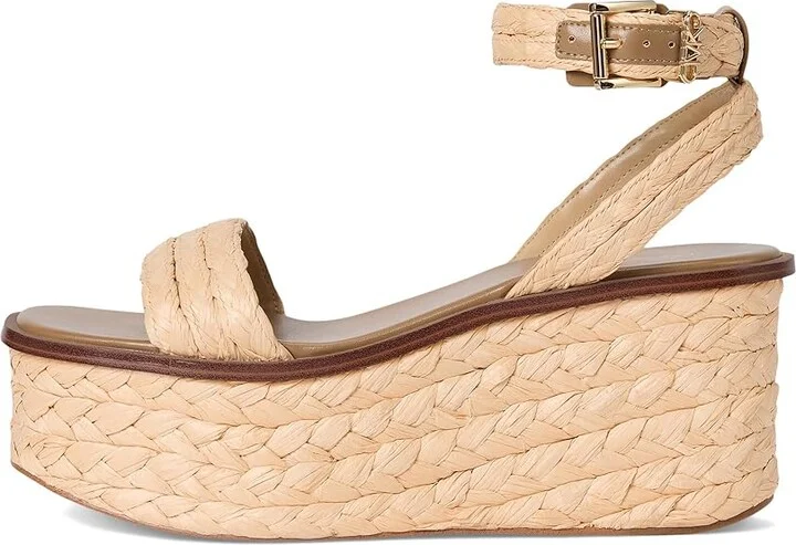 MICHAEL Michael Kors Sandra Flatform Women's Wedge Shoes Natural : 10 M, Synthetic - Image 6