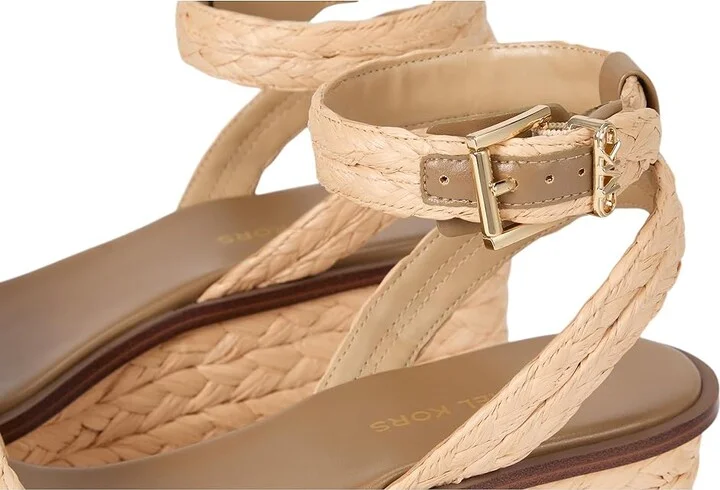 MICHAEL Michael Kors Sandra Flatform Women's Wedge Shoes Natural : 10 M, Synthetic - Image 7