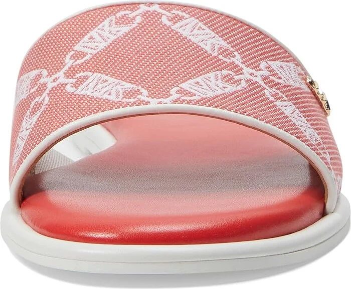 MICHAEL Michael Kors Saylor Slide Women's Shoes Spiced Coral : 6.5 M, Leather - Image 2