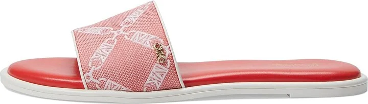MICHAEL Michael Kors Saylor Slide Women's Shoes Spiced Coral : 6.5 M, Leather - Image 5