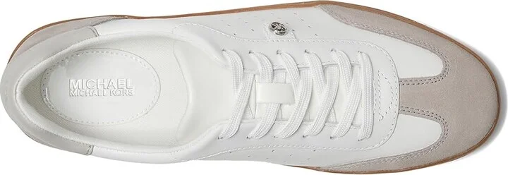 MICHAEL Michael Kors Scotty Lace Up Women's Shoes Aluminum Mlt : 10 M, Leather - Image 2