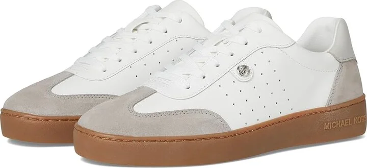 MICHAEL Michael Kors Scotty Lace Up Women's Shoes Aluminum Mlt : 10 M, Leather