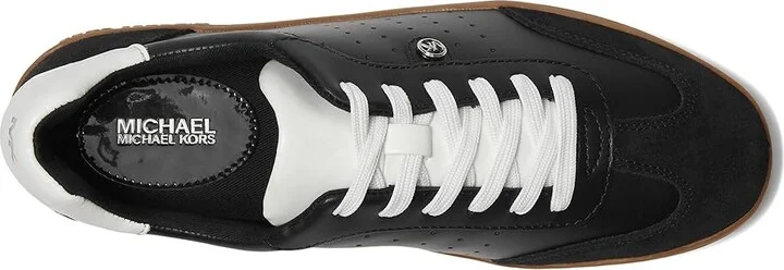 MICHAEL Michael Kors Scotty Lace Up Women's Shoes Black 1 : 7.5 M, Leather - Image 2