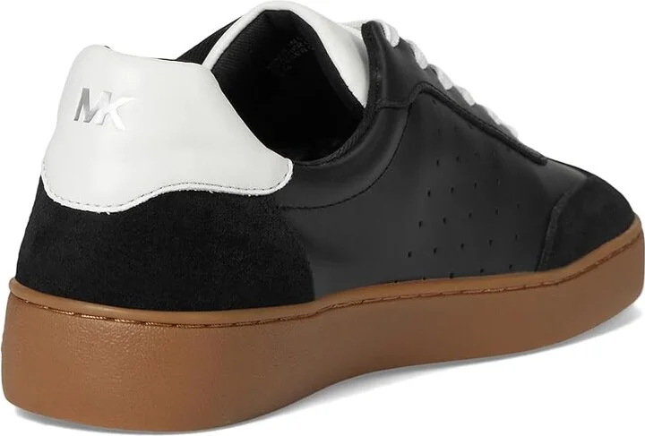 MICHAEL Michael Kors Scotty Lace Up Women's Shoes Black 1 : 7.5 M, Leather - Image 4