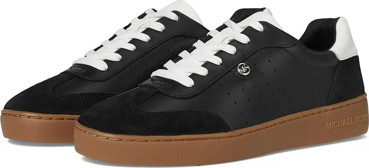 MICHAEL Michael Kors Scotty Lace Up Women's Shoes Black 1 : 7.5 M, Leather