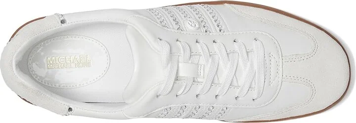 MICHAEL Michael Kors Scotty Lace Up Women's Shoes Optic White : 5.5 M, Leather - Image 2