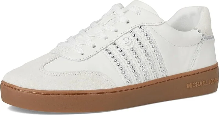 MICHAEL Michael Kors Scotty Lace Up Women's Shoes Optic White : 5.5 M, Leather - Image 5