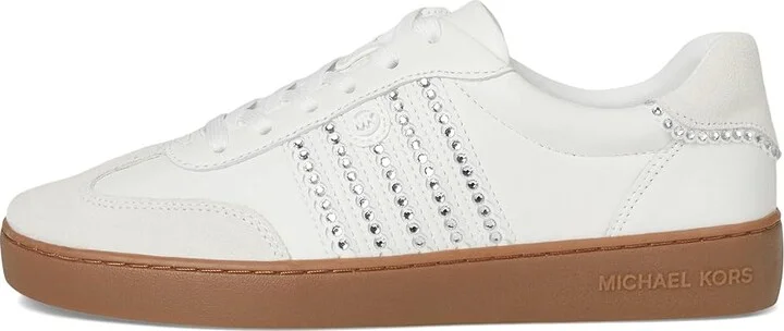MICHAEL Michael Kors Scotty Lace Up Women's Shoes Optic White : 5.5 M, Leather - Image 6