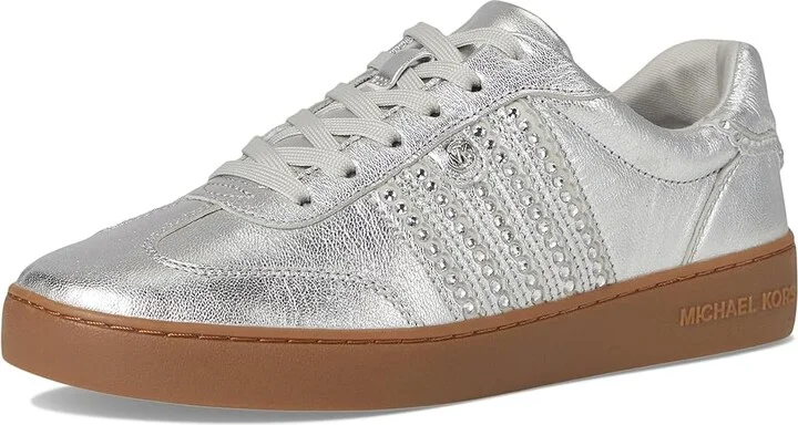 MICHAEL Michael Kors Scotty Lace Up Women's Shoes Silver 1 : 8.5 M, Leather - Image 5