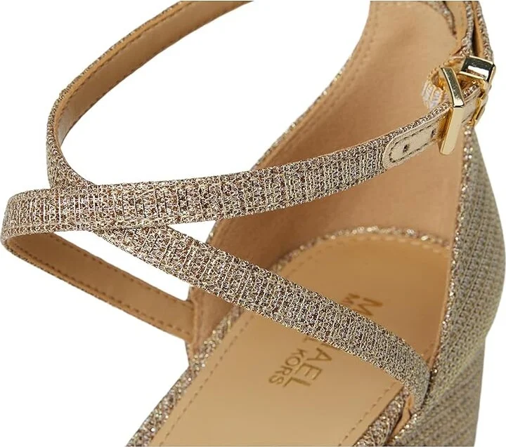 MICHAEL Michael Kors Serena Flex Sandal Women's Shoes Pale Gold : 6 M, Leather - Image 7