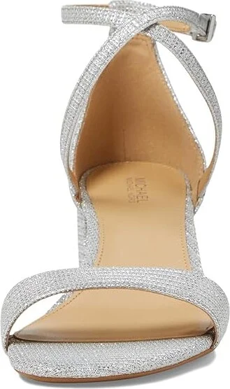 MICHAEL Michael Kors Serena Flex Sandal Women's Shoes Silver : 6 M, Leather - Image 2