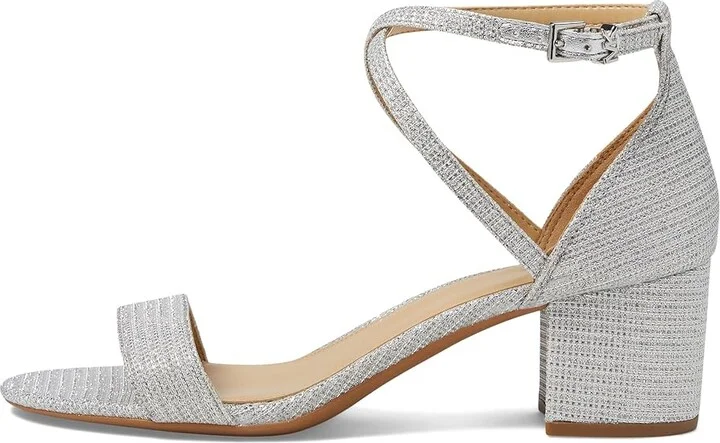 MICHAEL Michael Kors Serena Flex Sandal Women's Shoes Silver : 6 M, Leather - Image 5