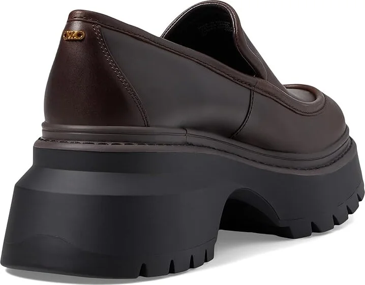 MICHAEL Michael Kors Shiloh Loafer Women's Flat Shoes Chocolate : 10 M, Leather - Image 4