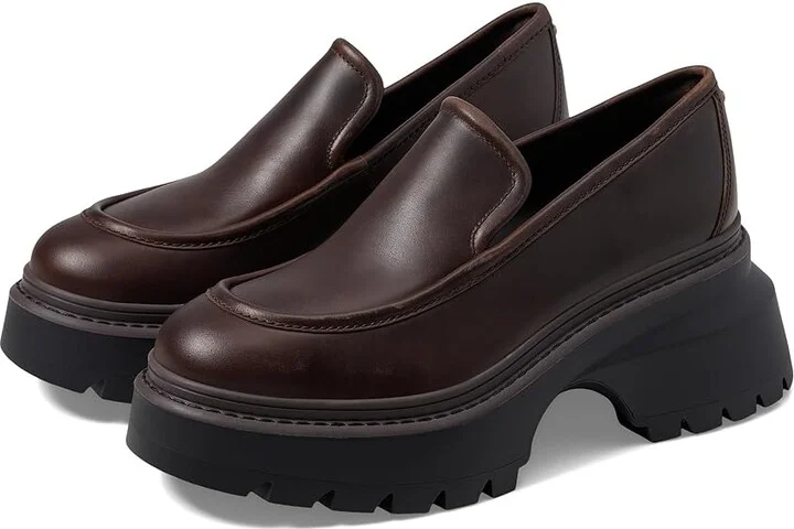 MICHAEL Michael Kors Shiloh Loafer Women's Flat Shoes Chocolate : 10 M, Leather