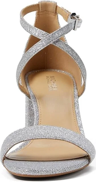 MICHAEL Michael Kors Sophie Flex Mid Women's Sandals Light Silver : 7.5 M, Leather - Image 2