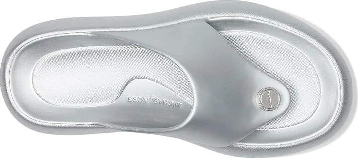 MICHAEL Michael Kors Splash Platform Women's Wedge Shoes Silver : 6 M, Synthetic - Image 2