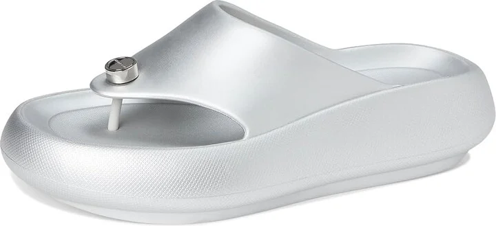 MICHAEL Michael Kors Splash Platform Women's Wedge Shoes Silver : 6 M, Synthetic - Image 5