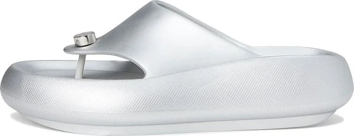 MICHAEL Michael Kors Splash Platform Women's Wedge Shoes Silver : 6 M, Synthetic - Image 6
