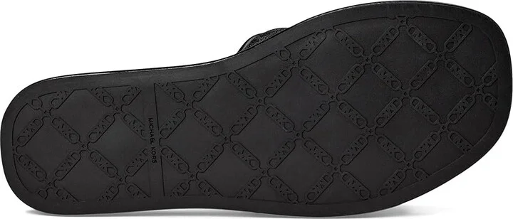 MICHAEL Michael Kors Suki Flat Slide Women's Sandals Black 2 : 5 M - Image 3