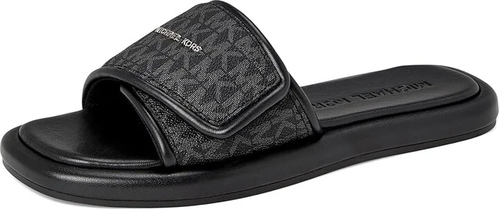MICHAEL Michael Kors Suki Flat Slide Women's Sandals Black 2 : 5 M - Image 5