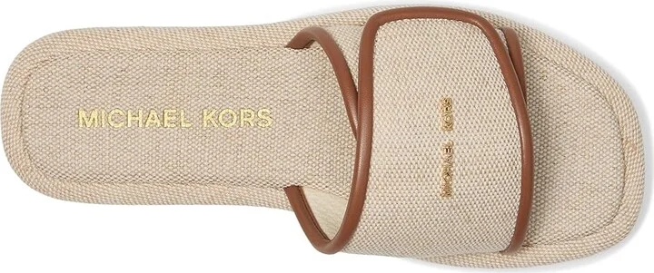 MICHAEL Michael Kors Suki Flat Slide Women's Sandals Luggage : 6 M - Image 2