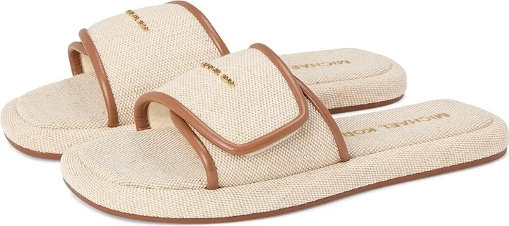 MICHAEL Michael Kors Suki Flat Slide Women's Sandals Luggage : 6 M