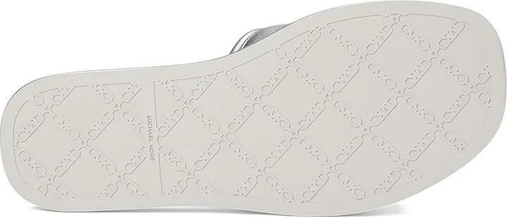 MICHAEL Michael Kors Suki Flat Slide Women's Sandals Silver : 8 M - Image 3