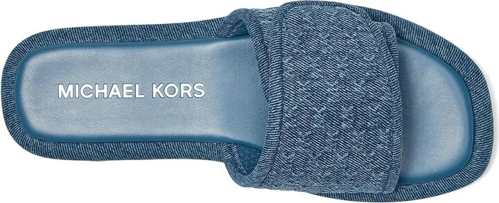 MICHAEL Michael Kors Suki Flat Slide Women's Sandals Union Wash : 10 M - Image 2