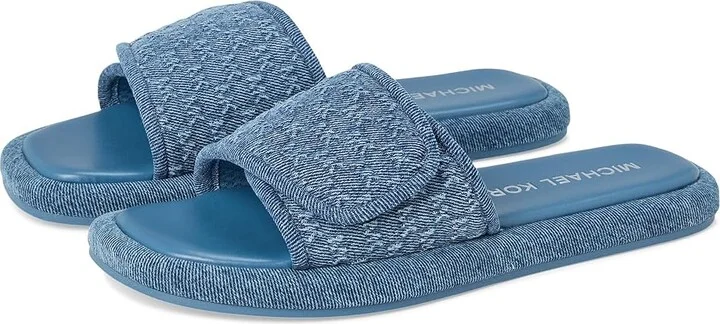 MICHAEL Michael Kors Suki Flat Slide Women's Sandals Union Wash : 10 M