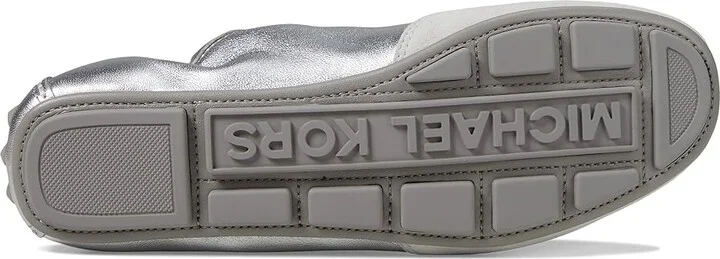 MICHAEL Michael Kors Susie Trainer Women's Shoes Silver : 5.5 M, Leather - Image 3