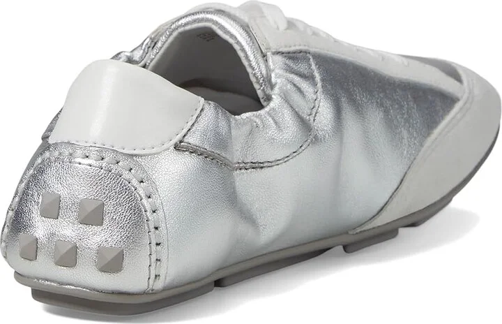 MICHAEL Michael Kors Susie Trainer Women's Shoes Silver : 5.5 M, Leather - Image 4