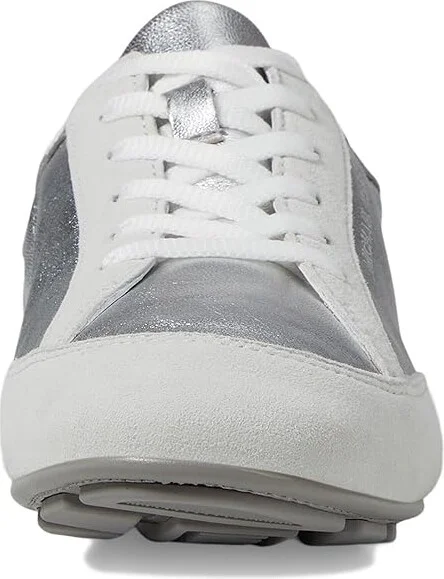 MICHAEL Michael Kors Susie Trainer Women's Shoes Silver : 5.5 M, Leather - Image 5