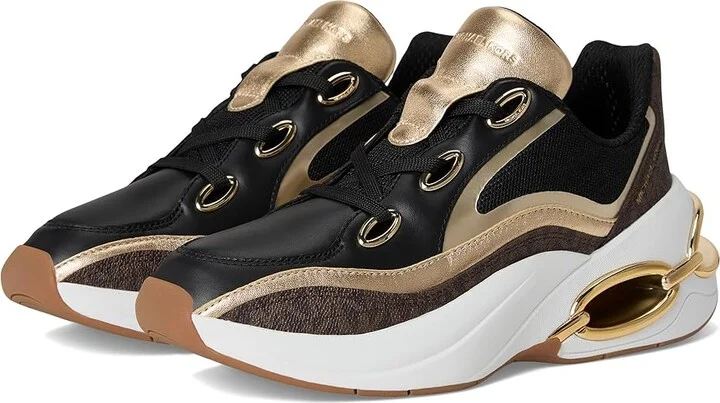 MICHAEL Michael Kors Toni Trainer Women's Shoes Brown : 9 M, Leather