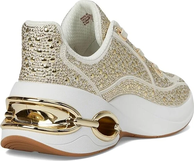 MICHAEL Michael Kors Toni Trainer Women's Shoes Cream : 6.5 M, Leather - Image 4