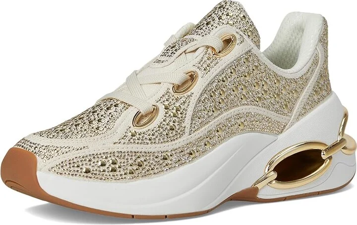 MICHAEL Michael Kors Toni Trainer Women's Shoes Cream : 6.5 M, Leather - Image 5