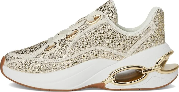MICHAEL Michael Kors Toni Trainer Women's Shoes Cream : 6.5 M, Leather - Image 6