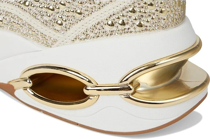 MICHAEL Michael Kors Toni Trainer Women's Shoes Cream : 6.5 M, Leather - Image 7