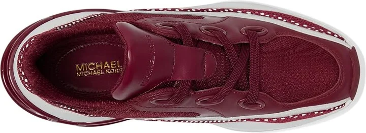 MICHAEL Michael Kors Toni Trainer Women's Shoes Mulberry : 7 M, Leather - Image 2