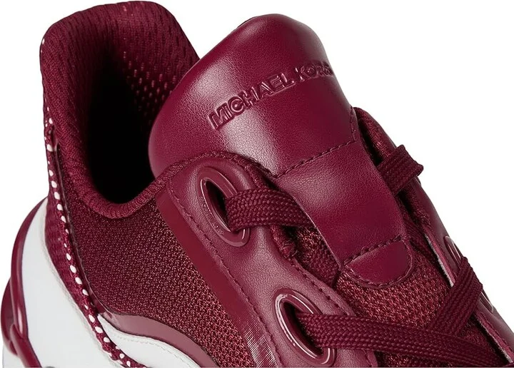 MICHAEL Michael Kors Toni Trainer Women's Shoes Mulberry : 7 M, Leather - Image 7