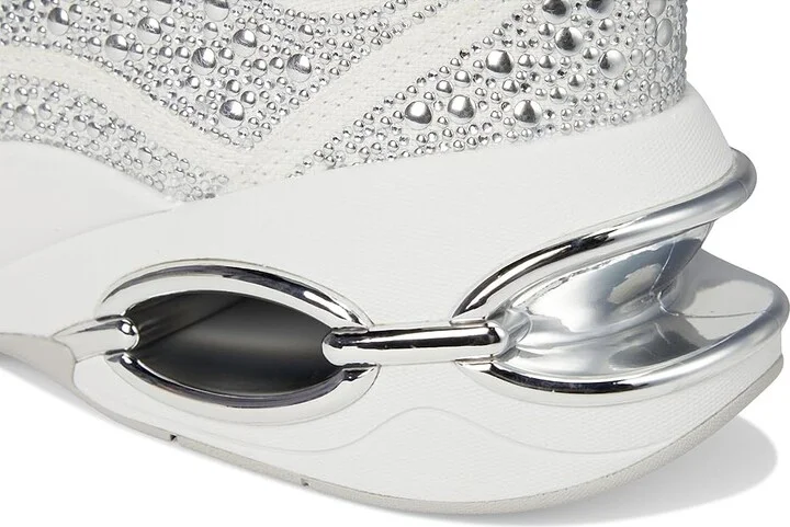 MICHAEL Michael Kors Toni Trainer Women's Shoes Optic White : 9 M, Leather - Image 7