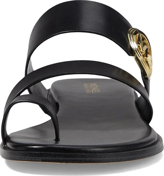 MICHAEL Michael Kors Vera Flat Thong Women's Sandals Black : 7.5 M, Leather/Rubber - Image 2