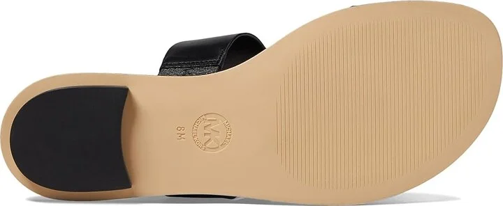 MICHAEL Michael Kors Vera Flat Thong Women's Sandals Black : 7.5 M, Leather/Rubber - Image 3