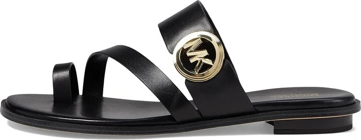 MICHAEL Michael Kors Vera Flat Thong Women's Sandals Black : 7.5 M, Leather/Rubber - Image 5