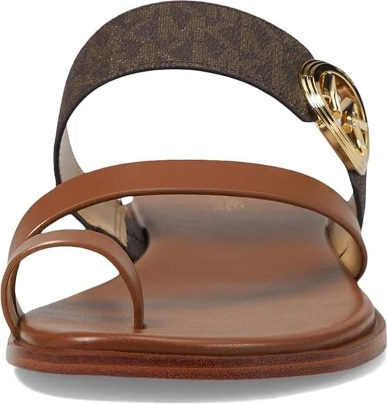 MICHAEL Michael Kors Vera Flat Thong Women's Sandals Brown : 7.5 M, Leather/Rubber - Image 2