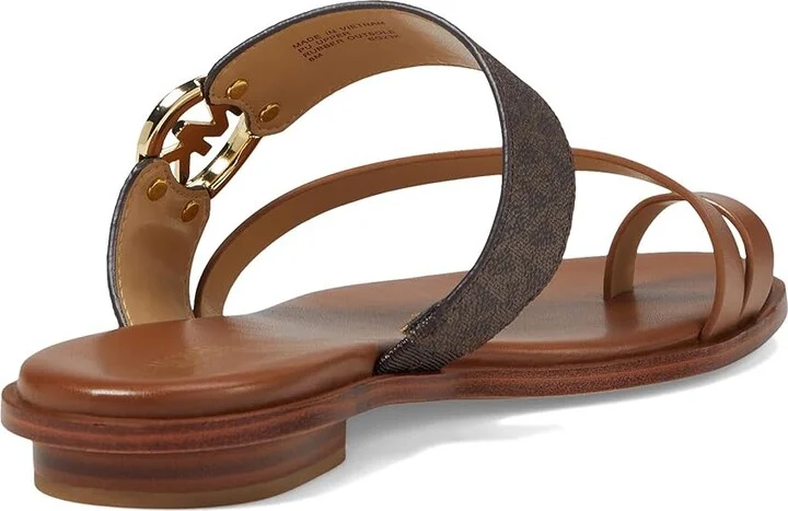 MICHAEL Michael Kors Vera Flat Thong Women's Sandals Brown : 7.5 M, Leather/Rubber - Image 4