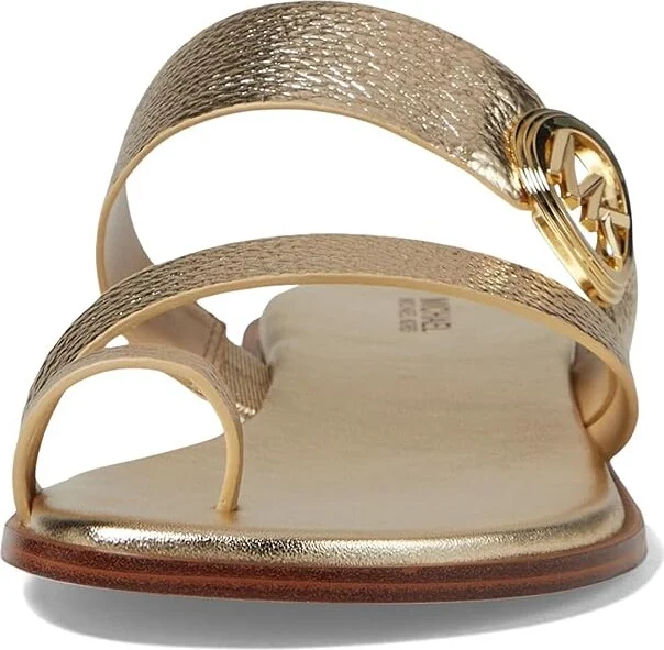 MICHAEL Michael Kors Vera Flat Thong Women's Sandals Pale Gold : 7.5 M, Leather/Rubber - Image 2