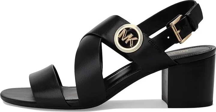 MICHAEL Michael Kors Vera Flex Mid Sandal Women's Sandals Black : 7.5 M, Leather - Image 6